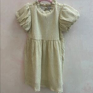 NWT Janie and Jack Textured Gold Kids Dress